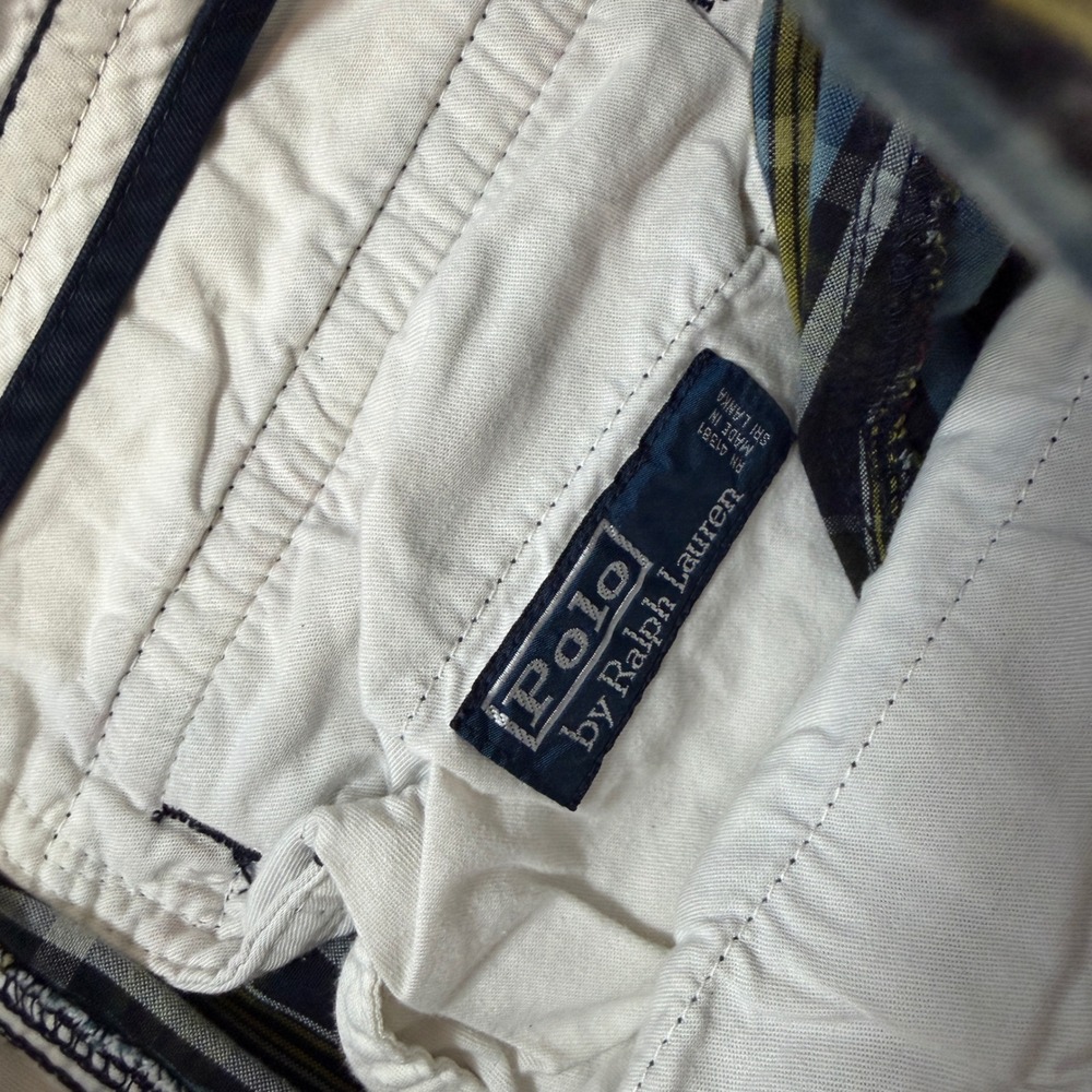 Polo Ralph Lauren 40 Madras Plaid Cargo Shorts Preppy Country Club‎ Golf Dadcore - Picture 3 of 11